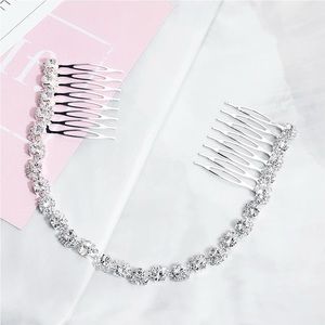 Connecting Rhinestone Hair Comb